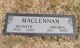 Photo of headstones/thumb_Kenneth MacLennan 1908-2000 Valparaiso Graceland Mem Pk IN